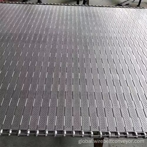 Flat-top Chain Plate Belt Perforated Chain Link Plate Conveyor Belt Supplier